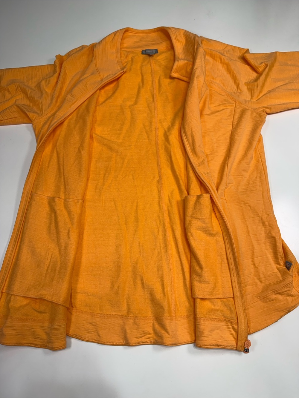T for Talbots Zip-Front Bomber Jacket in sherbet Orange NWOT - Picture 6 of 9
